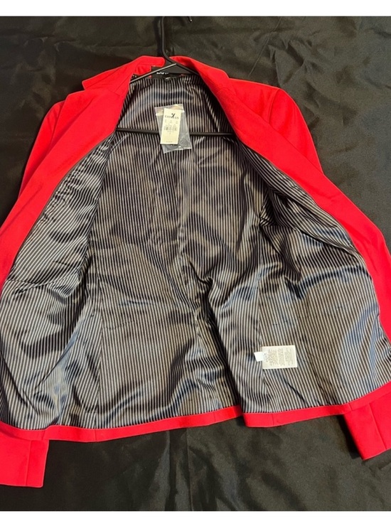 EXPRESS Red One-Button Women's Blazer - Picture 3 of 4